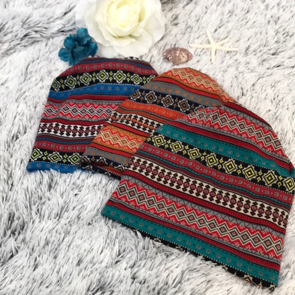 Boho Style Beanie/Headband - Picture 3 of 5